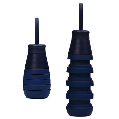 500 ml Bouteille de silicone pliable pour l'école BPA gratuit Cadeau pour les activités de plein air