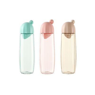 Étudiants bouilloire portable extérieure avec séparateur de thé et tasse en plastique de couleur personnalisée