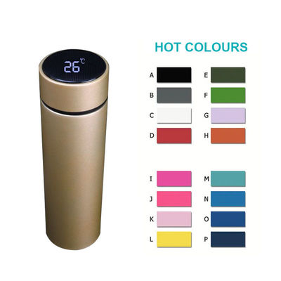 Bouteille thermo-vacuum de 500 ml de style classique non inversé avec affichage de température LED