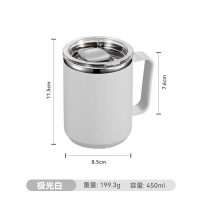 450 ml d'acier inoxydable à double paroi, à vide, isolant thermique, avec poignée personnalisée