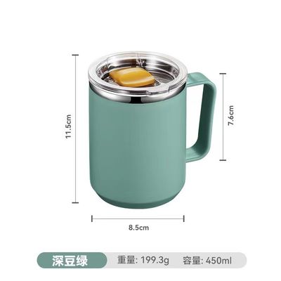 450 ml d'acier inoxydable à double paroi, à vide, isolant thermique, avec poignée personnalisée