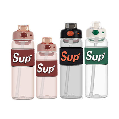 Unisexe 178g et 194g Gymnase de sport de grande capacité Bouteille d'eau Tritan avec infuseur à paille