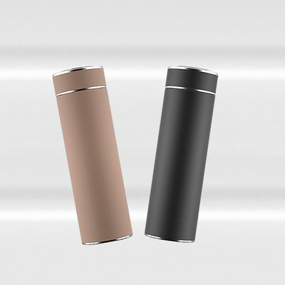 Bouteille d'eau isolée en acier inoxydable simple avec affichage de température unique