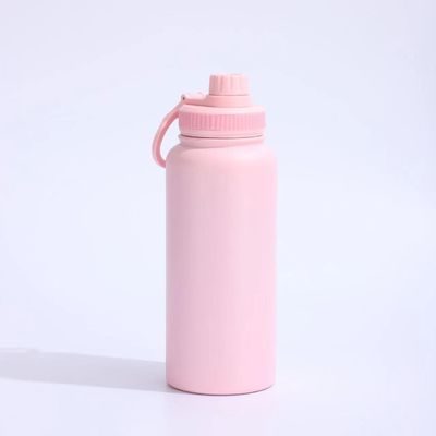 Bouteille d'eau en acier inoxydable de grande capacité pour activités extérieures portables