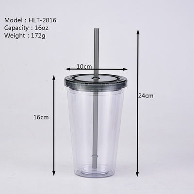 Applicable à l' eau bouillante Pour voyager en plein air Bouteille d'eau en plastique avec paille