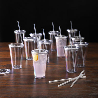 Applicable à l' eau bouillante Pour voyager en plein air Bouteille d'eau en plastique avec paille