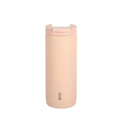 Blanc 400 ml Logo personnalisé à double paroi en acier inoxydable Bouteille d'eau de café Bouteilles sous vide Thermos