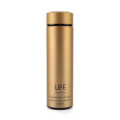 500 ml Logo personnalisé Double paroi en acier inoxydable Bouteille d'eau de café Bouteilles d'eau de vide Thermos