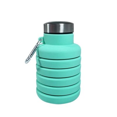 Conception contemporaine 500 ml bouteille d'eau pliable en silicone pour unisexe Voyage Gym Sports
