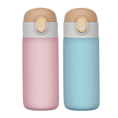 Bouteille d'eau isolée pour enfants de 16 oz avec paille