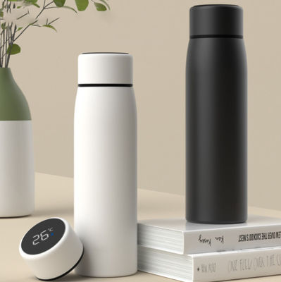 Bouteille d'eau isolée en métal à 380 ml, avec affichage de température et isolation