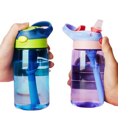 Boisson en plastique 50g Bouteille d'eau pour enfants avec eau de paille Bouteille de Tritan imperméable pour enfants
