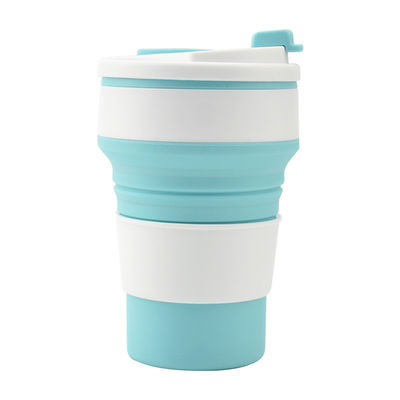 350 ml/500 ml d'impression personnalisée de tasse pliante en silicone pour bouteille d'eau portable réutilisable