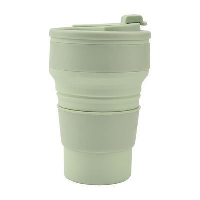 350 ml/500 ml d'impression personnalisée de tasse pliante en silicone pour bouteille d'eau portable réutilisable
