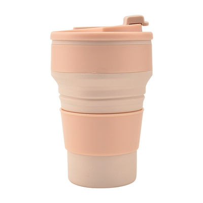 350 ml/500 ml d'impression personnalisée de tasse pliante en silicone pour bouteille d'eau portable réutilisable