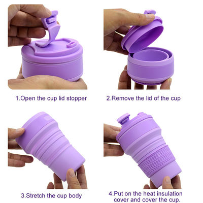 Bouteille de camping pliable portable 350 ml/500 ml légère et durable pour les voyages en plein air