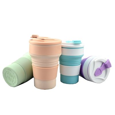 Logo personnalisé Acceptable tasse de voyage en silicone Idéal pour les voyages et les activités de plein air