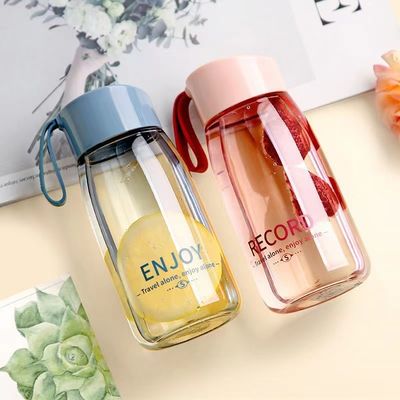 Performance d'isolation thermique Cute Portable 380 ml Transparent Coupe d'eau pour l' extérieur