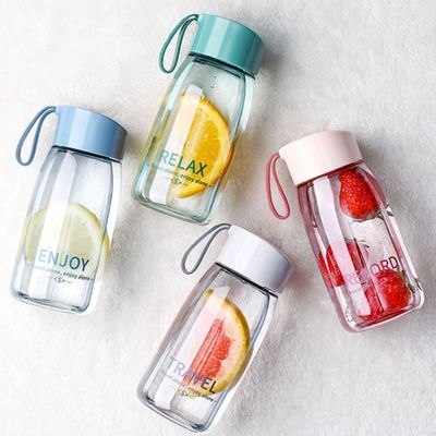 Performance d'isolation thermique Cute Portable 380 ml Transparent Coupe d'eau pour l' extérieur