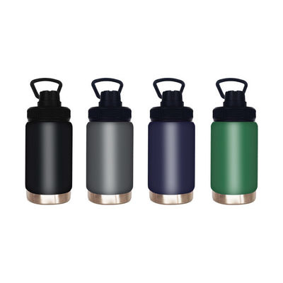 Boulette personnalisée poignée extérieure bouteille de sport tasse de vide 304 bouteille d'eau en acier inoxydable