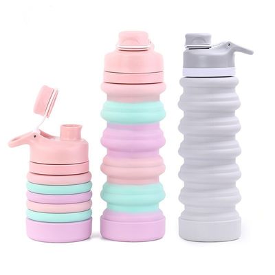 Bouteille de sport pliable de conception moderne avec poignée de main Option préférée des supermarchés