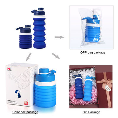 Bouteille de sport pliable de conception moderne avec poignée de main Option préférée des supermarchés