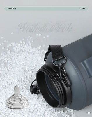 Bouteille d'eau en silicone pliable sans BPA Prime organique personnalisée pour les cadeaux