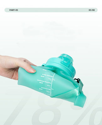 Bouteille d'eau en silicone pliable sans BPA Prime organique personnalisée pour les cadeaux