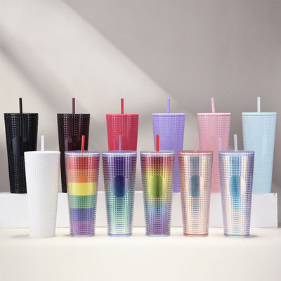 Camp 2023 Custom Outdoor Café personnalisé Tumbler Bouteille d'eau en plastique avec logo