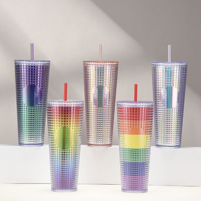 Camp 2023 Custom Outdoor Café personnalisé Tumbler Bouteille d'eau en plastique avec logo