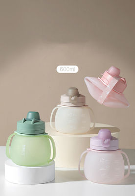 Bouteille d'eau potable en silicone pliable et sans BPA pour les sports et les voyages