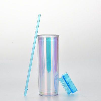 Accessoires avec paille 450ml écologique réutilisable en plastique avec logo