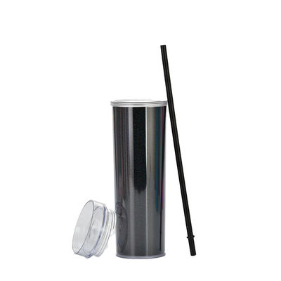 Accessoires avec paille 450ml écologique réutilisable en plastique avec logo