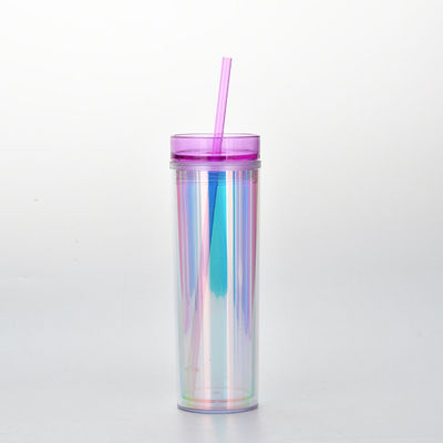 Accessoires avec paille 450ml écologique réutilisable en plastique avec logo