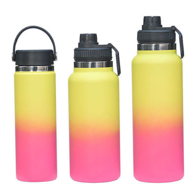 Bouteille d'eau en acier inoxydable à vide double couche haute capacité de 25 oz pour l' extérieur