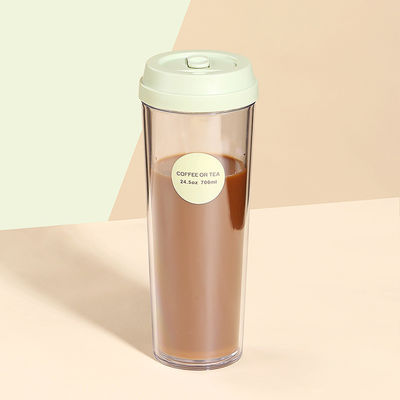 Coupe de café à double paroi pour adultes Logo personnalisé AS Coupe avec revêtement anticorrosion