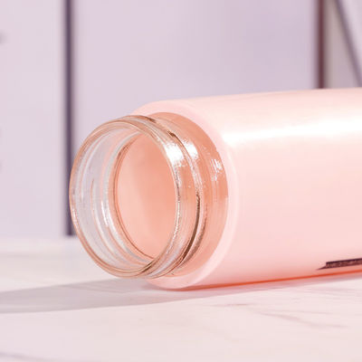 Bouteille de thé en verre de 450 ml durable avec résistance à haute température et logo personnalisé