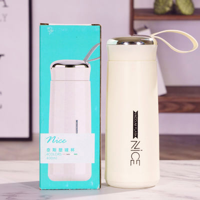 Cube à thé en verre double muré résistant à haute température sous vide avec logo personnalisé