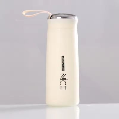 Bouteille d'eau étanche portable extérieure en verre de 400 ml avec câble pour la promotion