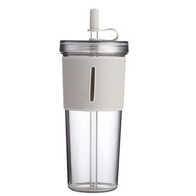Logo personnalisé de camping extérieur à double paroi, paillettes à thé au lait, tasse de 700 ml avec manche en silicone