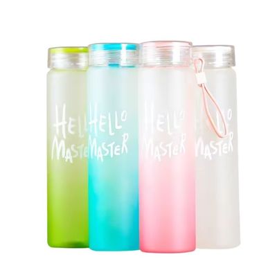 Bouteille de verre glacé MEAS 68*36*45CM Bouteille d'eau en verre mat écologique