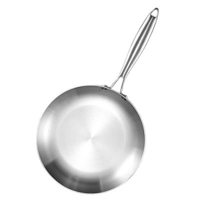 Pâte à frire 22/24/26/28cm Pâte à frire en acier inoxydable avec couvercle en verre et couvercle de pot