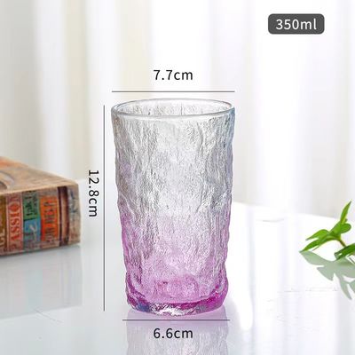 LID transparente transparente vitre en boîte créative 350ml Portable à l'épreuve des fuites couleur de l'écorce