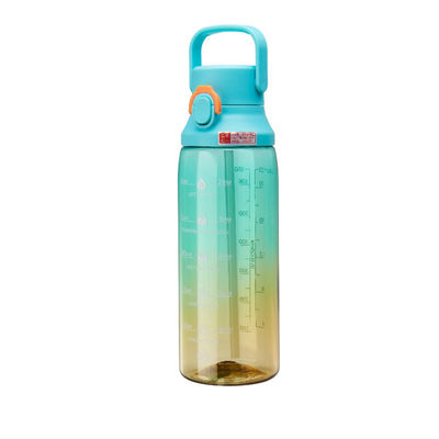 Bouteille d'eau de grande capacité personnalisée de 750 ml de couleur dégradée Portable avec horodatage