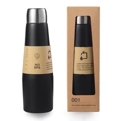 Bouteille d'eau sous vide en acier inoxydable 304