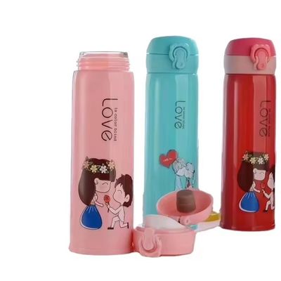 Bouteille d'eau en verre de grande capacité en acier inoxydable 304