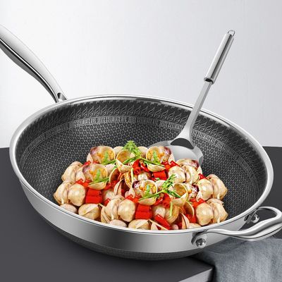 Cuisine fournie Pâtes à frire à base de nid d'abeille antiadhésif avec poignée résistante à la chaleur