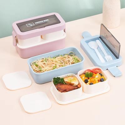 Avantages environnementaux Reutilisable boîte à lunch en plastique portable pour tous les âges