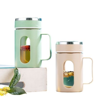 Logo personnalisé Bouteilles en verre à double couche pour le café, le lait, le thé et plus Capacité 500ml