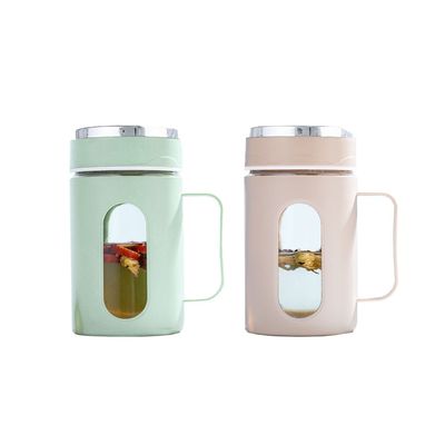 Logo personnalisé Bouteilles en verre à double couche pour le café, le lait, le thé et plus Capacité 500ml